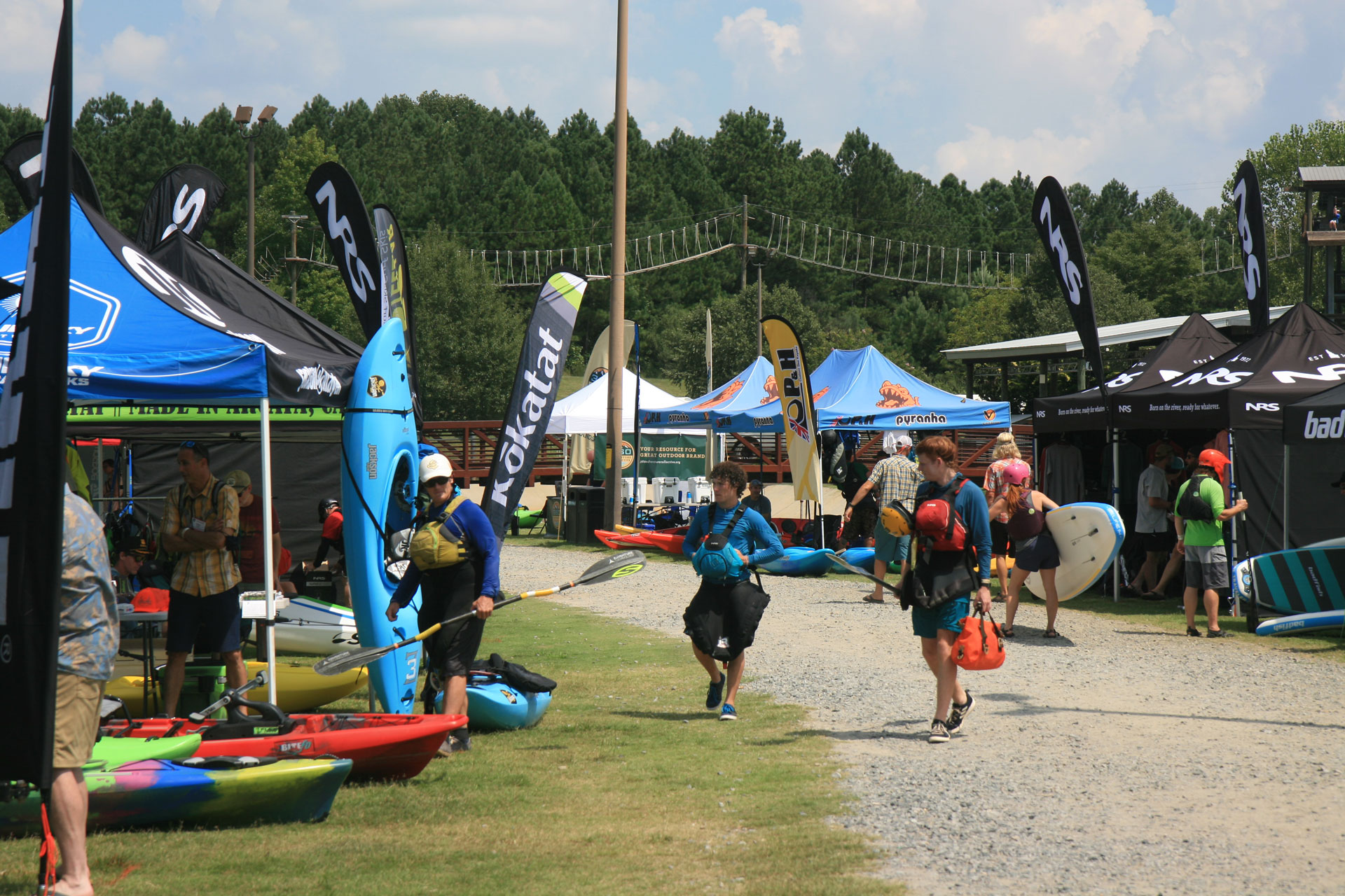 center aisle at a 360 AC paddlesports event